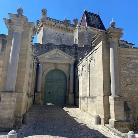 Au Pays De Gide Appart Feutre Dans Un Chateau Lussan  Exterior photo